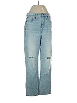 Madewell The High-Rise Slim Crop Boyjean in Dumas Wash: Ripped Edition (view 1)
