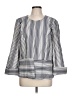 NY Collection Stripes White Ivory Blazer Size L - photo 1