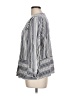 NY Collection Stripes White Ivory Blazer Size L - photo 5