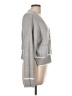 Sincerely Jules Stripes Solid Gray Cardigan Size L - photo 4