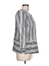 NY Collection Stripes White Ivory Blazer Size L - photo 4