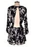 Sage 100% Rayon Print Black Cocktail Dress Size S - photo 2
