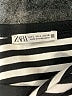 Zara Stripes Black Short Sleeve Top Size L - photo 7