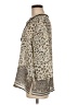 Zac & Rachel Animal Print Tan 3/4 Sleeve Blouse Size M - photo 5