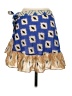 Zara Argyle Blue Casual Skirt Size S - photo 2