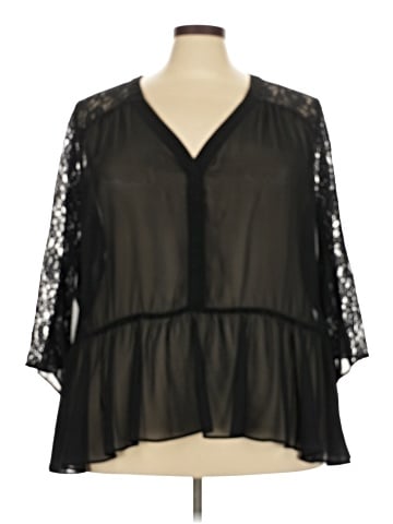 Boutique + 3/4 Sleeve Blouse (view 1)