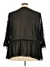 Boutique + 100% Polyester Black 3/4 Sleeve Blouse Size 3X Plus - photo 2