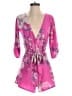 Genuine People 100% Polyester Paisley Pink Romper Size S (estimated) - photo 1