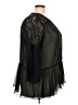 Boutique + 100% Polyester Black 3/4 Sleeve Blouse Size 3X Plus - photo 4