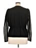 Express 100% Polyester Black Long Sleeve Blouse Size XL - photo 2