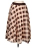 Kate Kasin Checkered-gingham Brown Casual Skirt Size M - photo 2