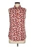 Anne Klein Polka Dots Pink Sleeveless Blouse Size M - photo 1