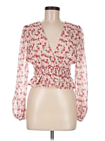 All in Favor Long Sleeve Blouse (view 1)