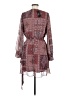Lulus 100% Polyester Paisley Burgundy Casual Dress Size M - photo 2