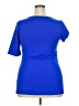 Torrid Blue Short Sleeve Blouse Size 2X Plus (2) - photo 2