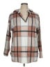 Unbranded Plaid Tan Brown Poncho Size XL - photo 1