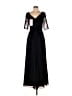 JJ's House 100% Polyester Black Cocktail Dress Size 8 - photo 1