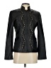 St. John 100% Lambskin Black Leather Jacket Size P (petite) - photo 1