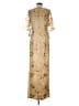 JS Collections 100% Polyester Gold Cocktail Dress Size 8 - photo 2
