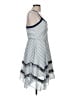 Clarté 100% Polyester Stripes Blue Cocktail Dress Size M - photo 4