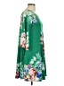 Bellamie Floral Green Casual Dress Size L - photo 4
