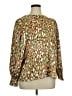 ELOQUII Print Green Long Sleeve Blouse Size 16 Plus - photo 1