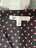 DR2 100% Polyester Polka Dots Black Short Sleeve Blouse Size M - photo 7