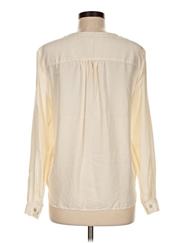 Garnet Hill Long Sleeve Silk Top (view 2)