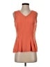 Blue Rain 100% Polyester Orange Sleeveless Blouse Size S - photo 1