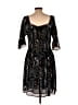 Yumi 100% Polyester Paisley Black Cocktail Dress Size M - photo 2