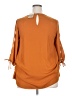 Lilian 100% Polyester Orange 3/4 Sleeve Blouse Size XXL - photo 2