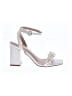 Lulus Silver Sandals Size 7 1/2 - photo 1