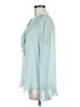 Ann Taylor Teal Long Sleeve Blouse Size M - photo 5
