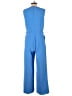 Ann Taylor Solid Blue Jumpsuit Size 10 - photo 2