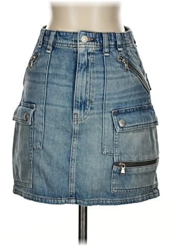 We the Free Denim Skirt (view 1)