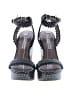 Tabitha Simmons 100% Leather Polka Dots Blue Black Sandals Size EU 40 - photo 2