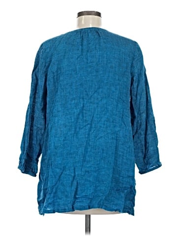 Purejill 3/4 Sleeve Button-Down Shirt (view 2)