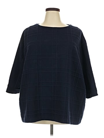 Ulla Popken 3/4 Sleeve Top (view 1)