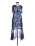 FARM Rio 100% Polyester Paisley Blue Cocktail Dress Size L - photo 1