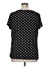 Jaclyn Smith Polka Dots Black Short Sleeve Blouse Size XL - photo 2