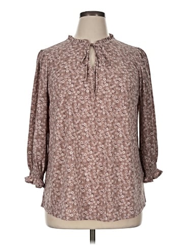Adrianna Papell 3/4 Sleeve Blouse (view 1)