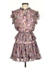 Reset 100% Polyester Paisley Purple Casual Dress Size S - photo 1