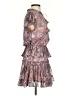 Reset 100% Polyester Paisley Purple Casual Dress Size S - photo 4