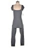 LACAUSA Solid Gray Jumpsuit Size L - photo 1