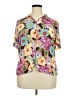 Koret Floral Brown Short Sleeve Blouse Size 2X (estimated) - photo 1