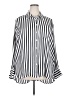 Lane Bryant 100% Polyester Stripes Ivory Long Sleeve Blouse Size 18 - 20 Plus - photo 1