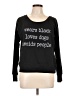 Instant Message Black Pullover Sweater Size L - photo 1