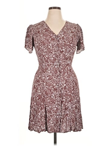 Madewell Button-Front Mini Dress in Floral (view 1)