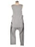 Jolie Solid Gray Jumpsuit Size M - photo 2