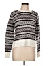 American Eagle Outfitters Chevron-herringbone White Pullover Sweater Size L - photo 1